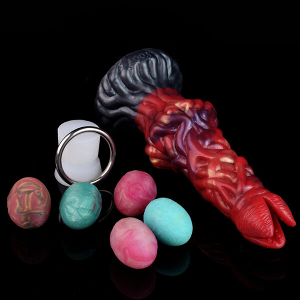 eggs with Fire Dragon Ovipositor dildo