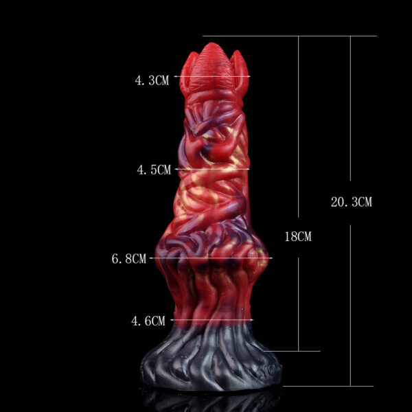 size of Fire Dragon Ovipositor dildo