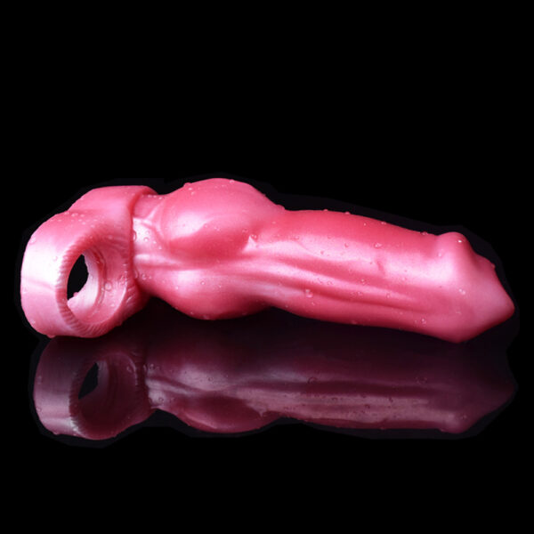 Wolfhound Knotted Dog Penis Sleeve with Penis Ring Sex toy for men