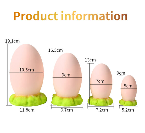 SIZE OF Dragon Egg Anal Toy Sex Toy