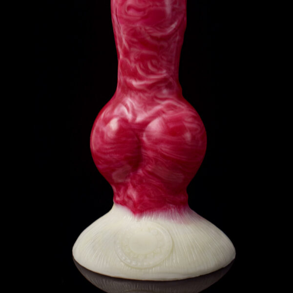 detail of Hellfire Wolf Knotted Dildo sex toy