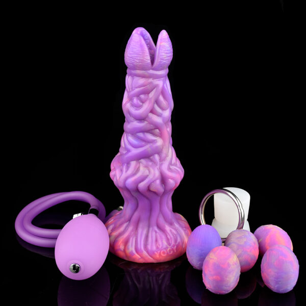 airnbag Purple Firefly Fluorescence Luminous Ovipositor Dildo