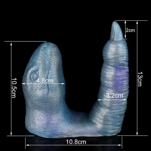 Size of Dinosaur Finger Vibrator sex toy