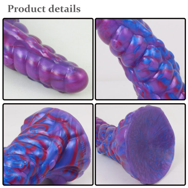 detail of Spiral Chain Tentacle Dildo Suction cup dildo