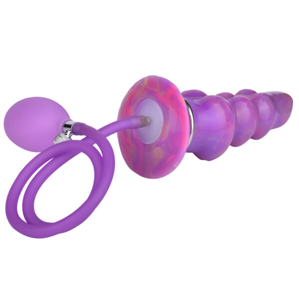 Purple Dog Fluorescence Luminous Ovipositor Knot Dildo sex toy