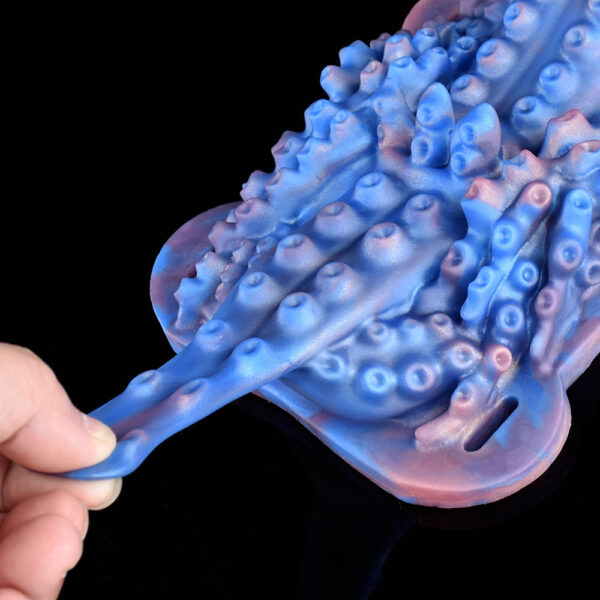 silicone soft Grown Gilding Blue Tentacle Grinder sex toy