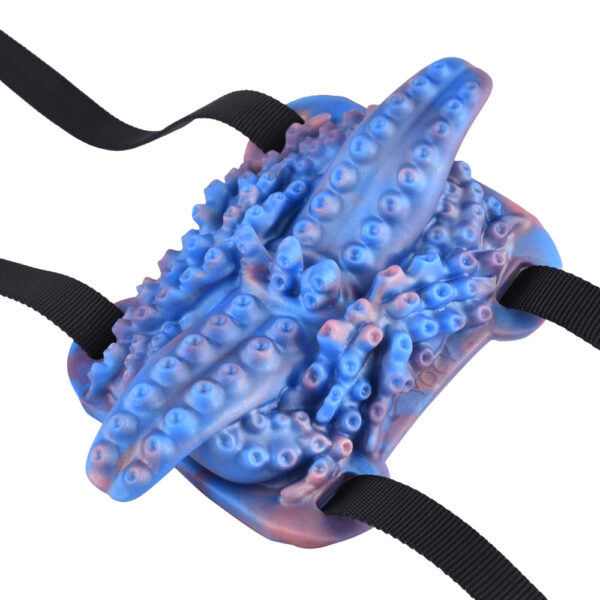 harness strap Grown Gilding Blue Tentacle Grinder toy